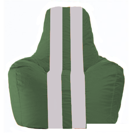 Кресло-мешок Flagman Спортинг С1.1-76 (темно-зеленый/белый), фото 2