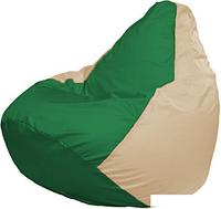 Кресло-мешок Flagman Груша Макси Г2.1-240 (бежевый/зеленый)