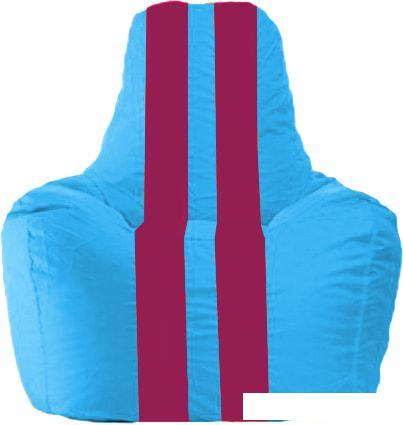 Кресло-мешок Flagman Спортинг С1.1-268 (голубой/лиловый) - фото 1 - id-p224103128