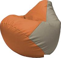 Кресло-мешок Flagman Груша Макси Г2.3-2002 (оранжевый/светло-серый)