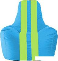 Кресло-мешок Flagman Спортинг С1.1-276 (голубой/салатовый)