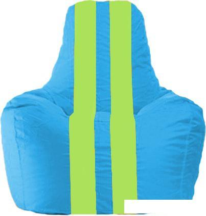 Кресло-мешок Flagman Спортинг С1.1-276 (голубой/салатовый) - фото 1 - id-p224103148