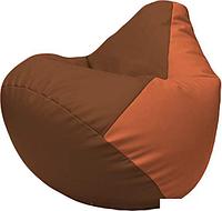 Кресло-мешок Flagman Груша Макси Г2.3-0723 (коричневый/оранжевый)