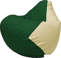 Кресло-мешок Flagman Груша Макси Г2.3-0110 (зелёный/светло-бежевый)