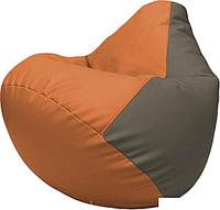 Кресло-мешок Flagman Груша Макси Г2.3-2017 (оранжевый/серый)