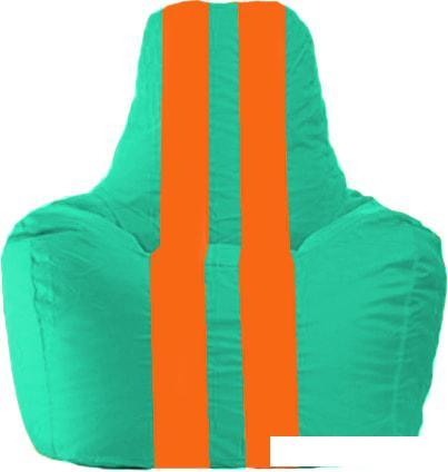 Кресло-мешок Flagman Спортинг С1.1-296 (бирюзовый/оранжевый) - фото 1 - id-p224103175