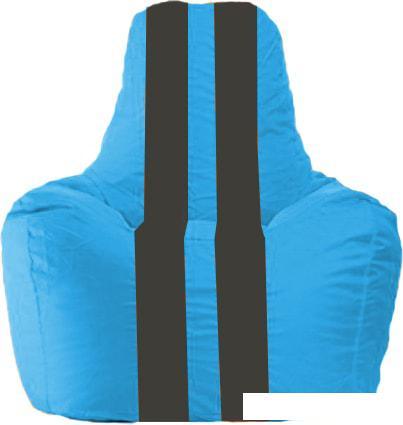 Кресло-мешок Flagman Спортинг С1.1-267 (голубой/черный) - фото 1 - id-p224103176