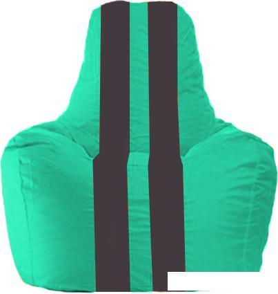 Кресло-мешок Flagman Спортинг С1.1-283 (бирюзовый/черный) - фото 1 - id-p224103177