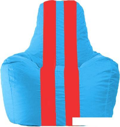 Кресло-мешок Flagman Спортинг С1.1-279 (голубой/красный) - фото 1 - id-p224103209