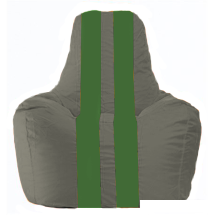 Кресло-мешок Flagman Спортинг С1.1-361 (темно-серый/зеленый), фото 2