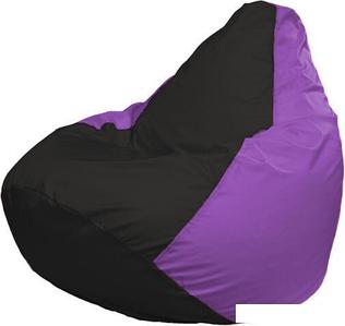 Кресло-мешок Flagman Груша Макси Г2.1-404 (сиреневый/черный)