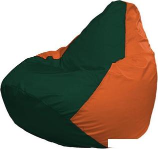Кресло-мешок Flagman Груша Макси Г2.1-64 (оранжевый/зеленый темный)