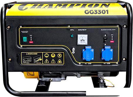 Бензиновый генератор Champion GG3301 - фото 3 - id-p224537853