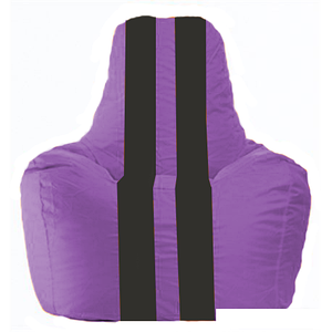 Кресло-мешок Flagman Спортинг С1.1-101 (сиреневый/черный)