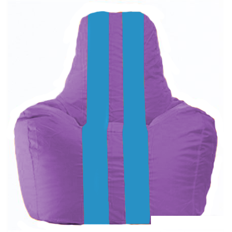 Кресло-мешок Flagman Спортинг С1.1-111 (сиреневый/голубый)