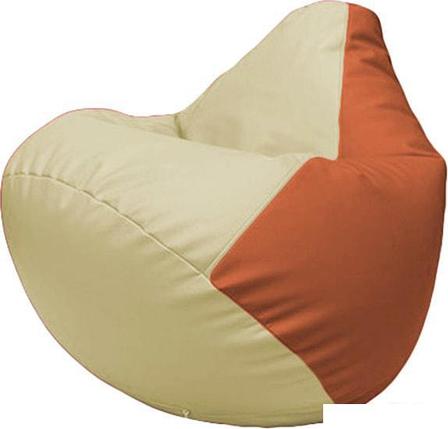 Кресло-мешок Flagman Груша Макси Г2.3-1023 (светло-бежевый/оранжевый), фото 2