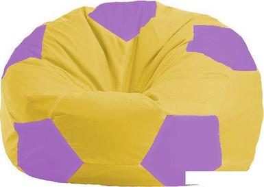 Кресло-мешок Flagman Мяч М1.1-253 (желтый/сиреневый)