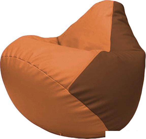 Кресло-мешок Flagman Груша Макси Г2.3-2007 (оранжевый/коричневый) - фото 1 - id-p224103319