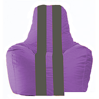 Кресло-мешок Flagman Спортинг С1.1-103 (сиреневый/темно-серый)