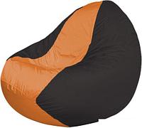 Кресло-мешок Flagman Classic K2.1-134 (черный/оранжевый)