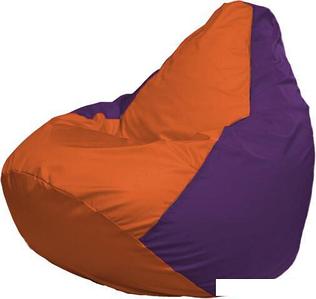 Кресло-мешок Flagman Груша Макси Г2.1-208 (фиолетовый/оранжевый)