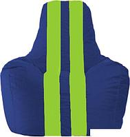 Кресло-мешок Flagman Спортинг С1.1-119 (синий/салатовый)
