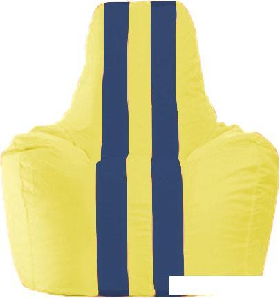 Кресло-мешок Flagman Спортинг С1.1-451 (желтый/темно-синий) - фото 1 - id-p224103593
