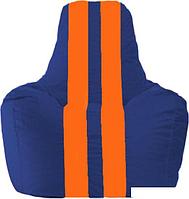 Кресло-мешок Flagman Спортинг С1.1-127 (синий/оранжевый)