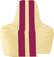 Кресло-мешок Flagman Спортинг С1.1-131 (светло-бежевый/лиловый)
