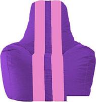 Кресло-мешок Flagman Спортинг С1.1-32 (фиолетовый/розовый)