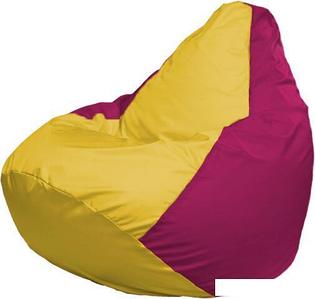 Кресло-мешок Flagman Груша Макси Г2.1-246 (фуксия/желтый)