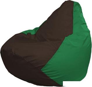 Кресло-мешок Flagman Груша Макси Г2.1-321 (зеленый/коричневый)
