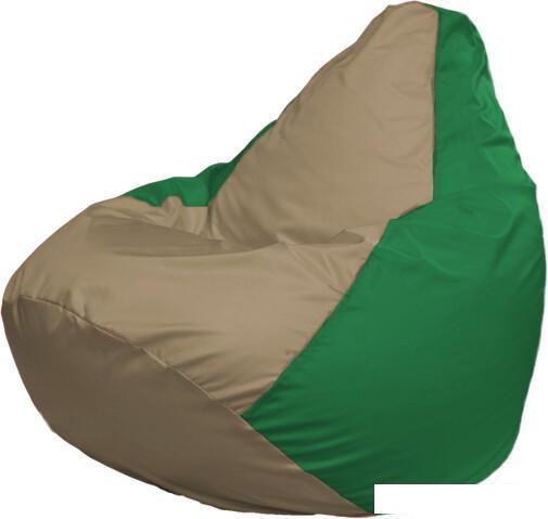 Кресло-мешок Flagman Груша Макси Г2.1-94 (зеленый/бежевый темный)