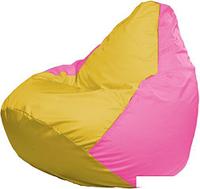 Кресло-мешок Flagman Груша Макси Г2.1-257 (розовый/желтый)