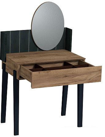 Туалетный столик с зеркалом Глазов Nature 43 (дуб табачный craft/черный) - фото 3 - id-p224538341