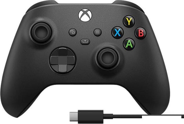 Геймпад Microsoft Xbox + USB-C кабель (черный), фото 2