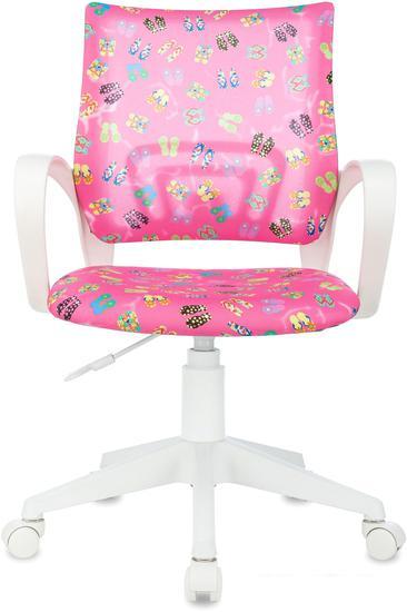 Компьютерное кресло Бюрократ Burokids 1W 1920845 (розовый сланцы/пластик белый) - фото 2 - id-p224538867