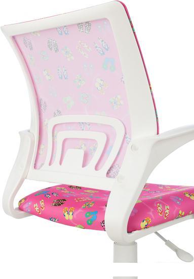 Компьютерное кресло Бюрократ Burokids 1W 1920845 (розовый сланцы/пластик белый) - фото 8 - id-p224538867
