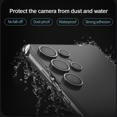 Защитное стекло на камеру Supglass Anti Glare Camera Lens Glass черный для Samsung Galaxy S24 Ultra - фото 4 - id-p224827420