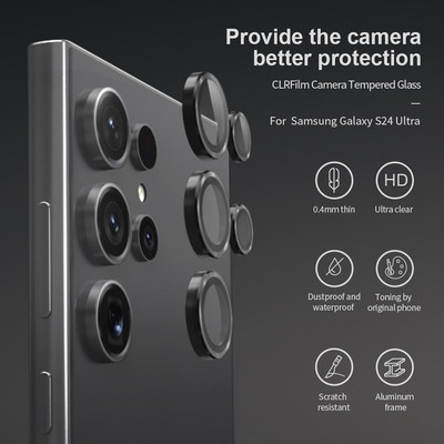 Защитное стекло на камеру Supglass Anti Glare Camera Lens Glass черный для Samsung Galaxy S24 Ultra - фото 6 - id-p224827420