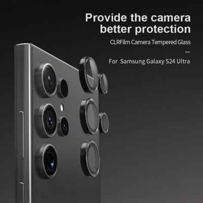 Защитное стекло на камеру Supglass Anti Glare Camera Lens Glass черный для Samsung Galaxy S24 Ultra - фото 9 - id-p224827420