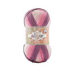Пряжа Alize Bella Batik 100г цвет 3302 розовый,фиолетовый