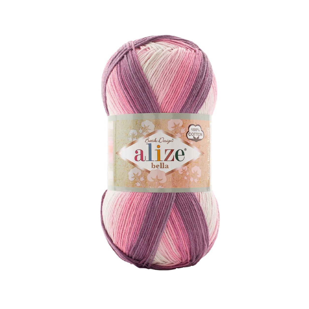 Пряжа Alize Bella Batik 100г цвет 3302 розовый,фиолетовый - фото 1 - id-p77028496
