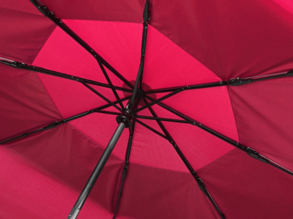 Зонт складной «Canopy» с большим двойным куполом (d126 см) Красный - фото 6 - id-p224827620