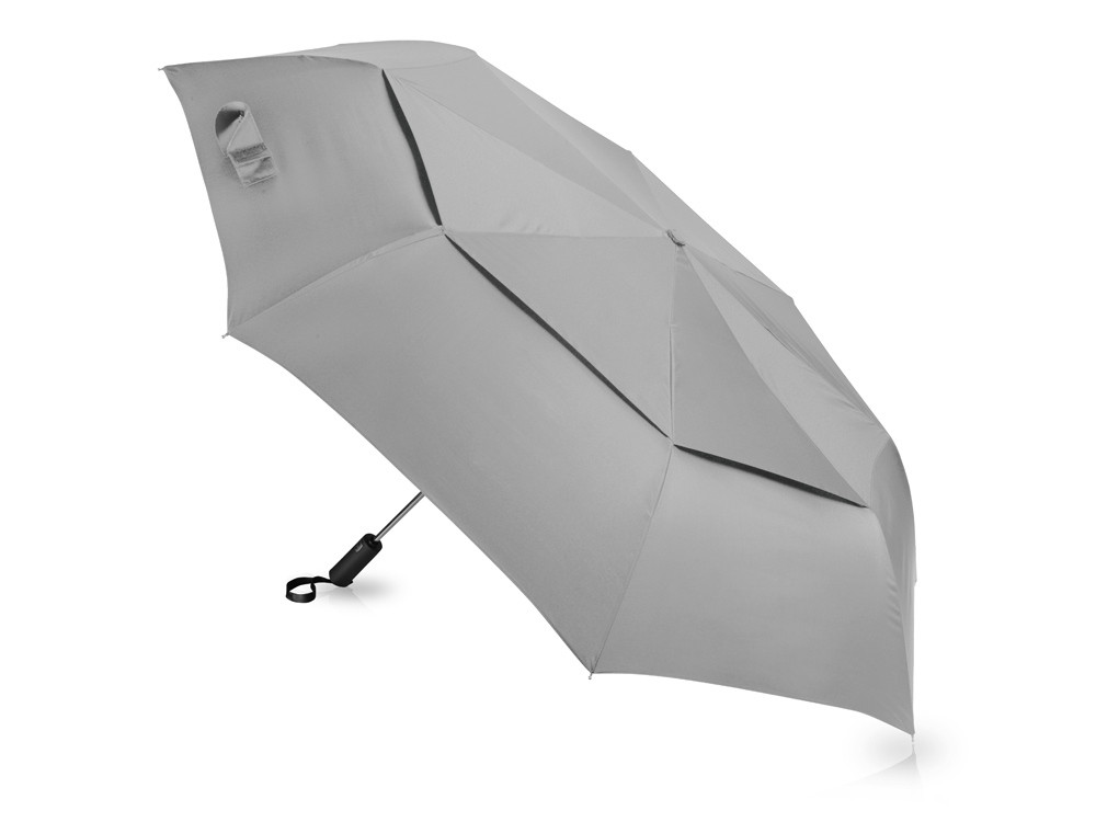 Зонт складной «Canopy» с большим двойным куполом (d126 см) Серый