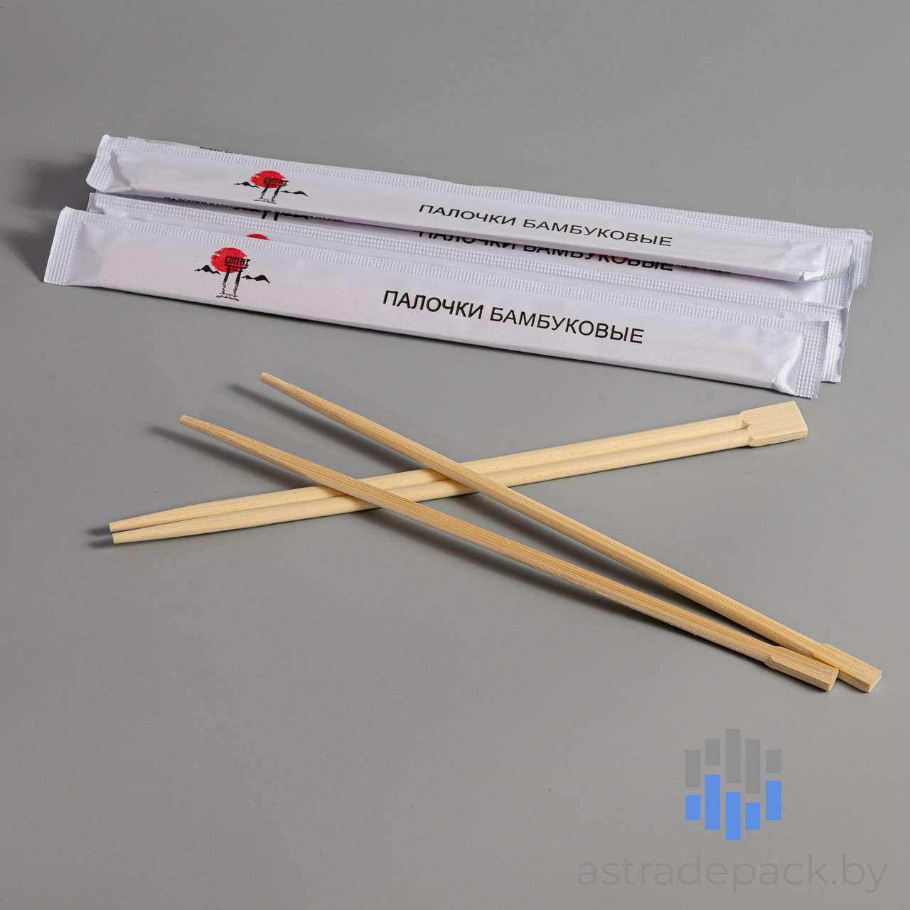 Палочки для суши бамбуковые 23 см, 10 пар в упаковке - фото 1 - id-p214237204