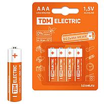 Батарейки LR03 - TDM, 1.5V, Alkaline (AAA), 4шт.