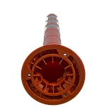 Столбик дорожный гибкий 1000 мм цельный Сэвилен оранжевый 3 светоотражающие полосы, фото 3