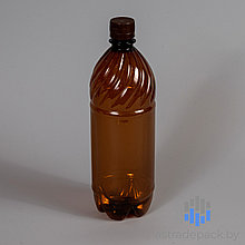 Бутылка пластиковая пивная 1 л с колпачком