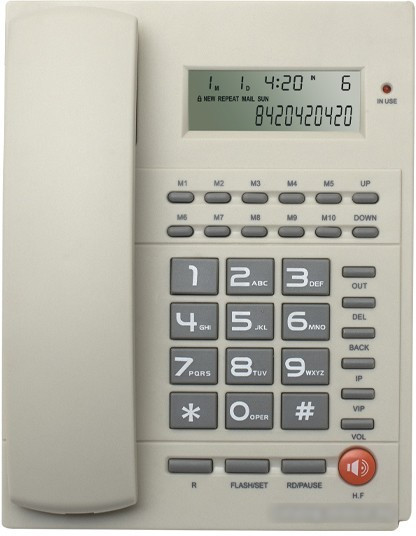 Проводной телефон Ritmix RT-420 (белый) - фото 1 - id-p224830776